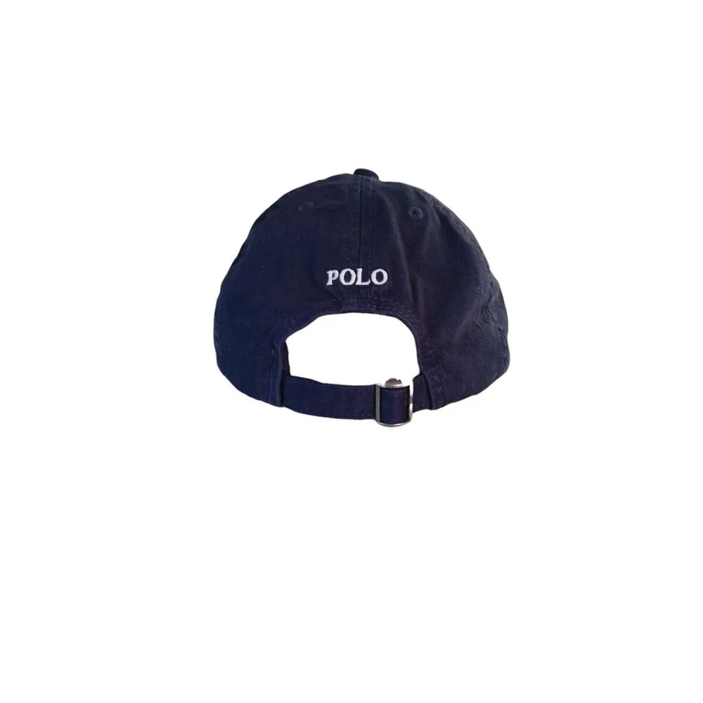 Polo Ralph Lauren Polo Bear Embroidered Baseball Cap Cotton Adjustable Navy 8/20